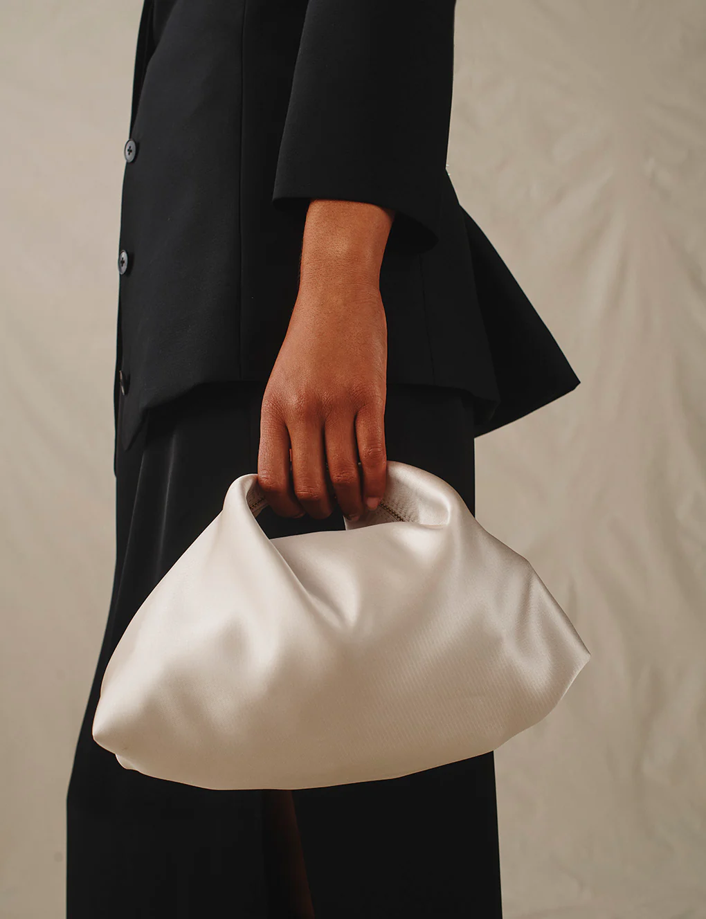 The Brea Bag in Satin