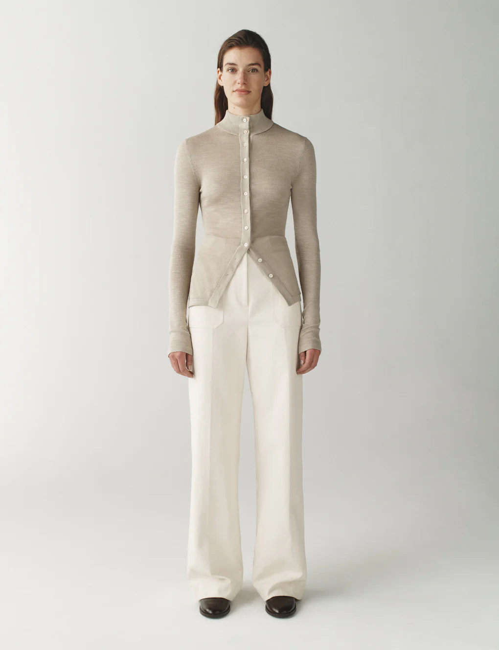 The Ansel Sweater In Striated Silk