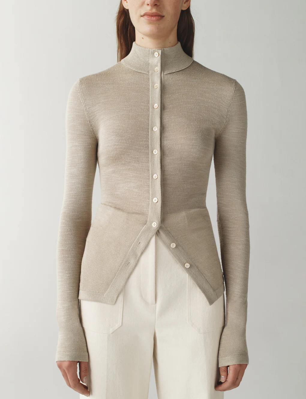 The Ansel Sweater In Striated Silk