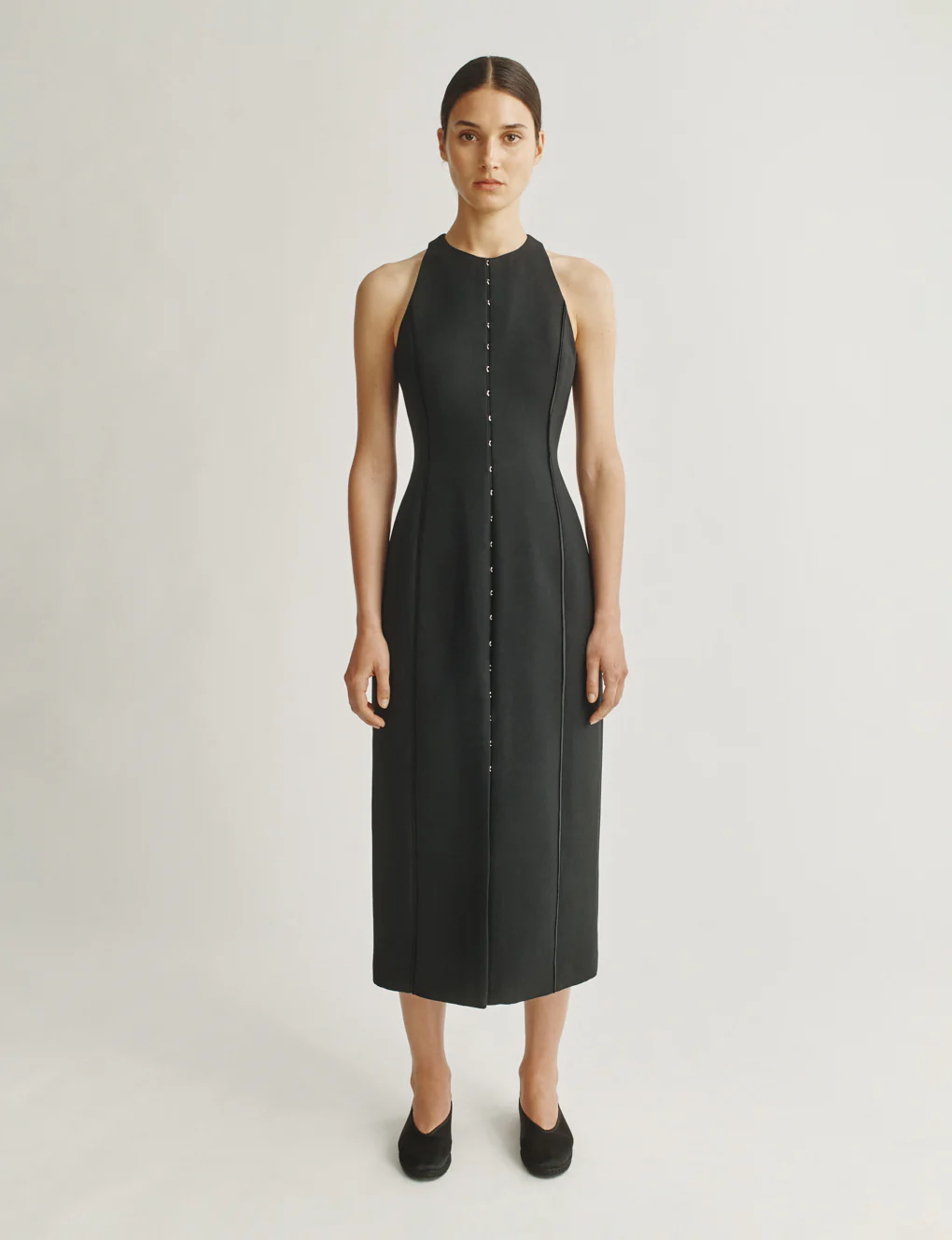 The Albers Dress in Structured Wool-Silk