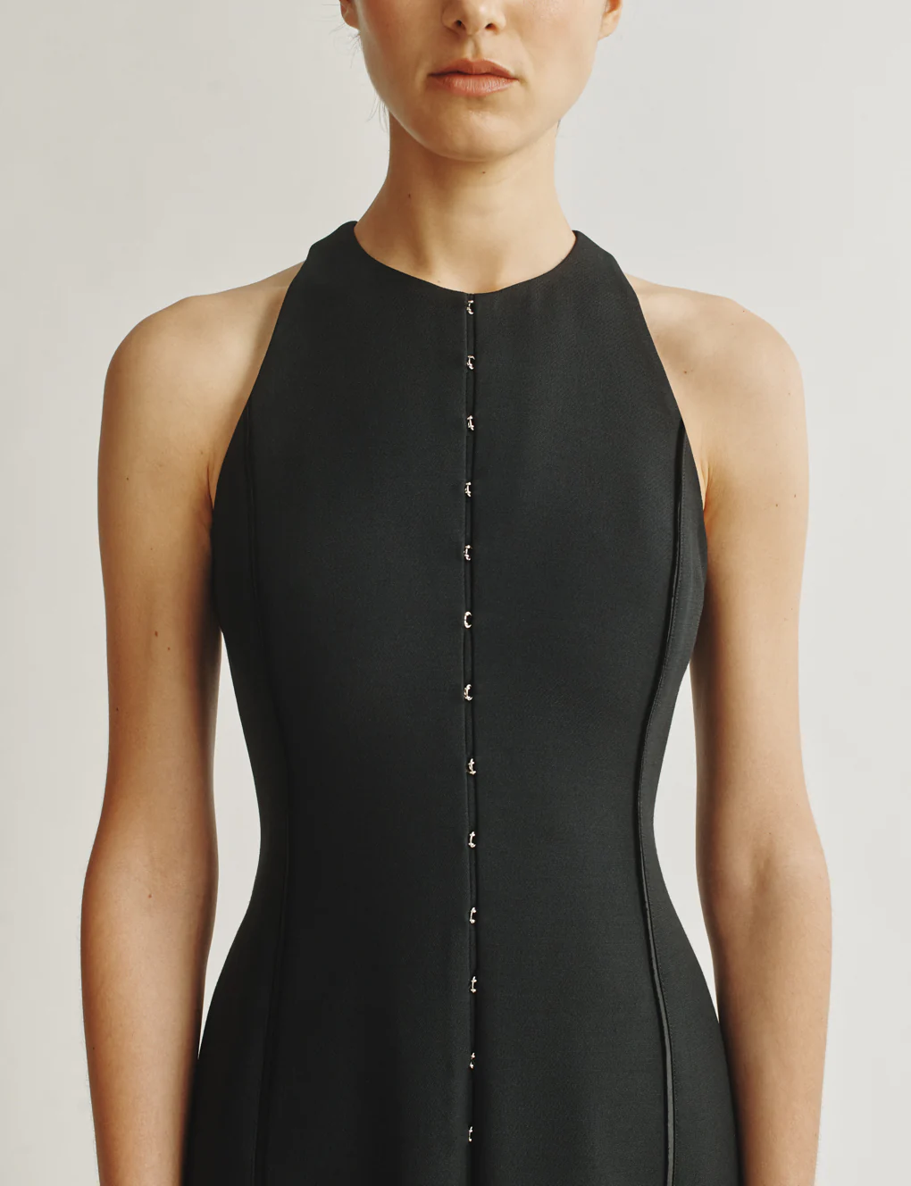 The Albers Dress in Structured Wool-Silk