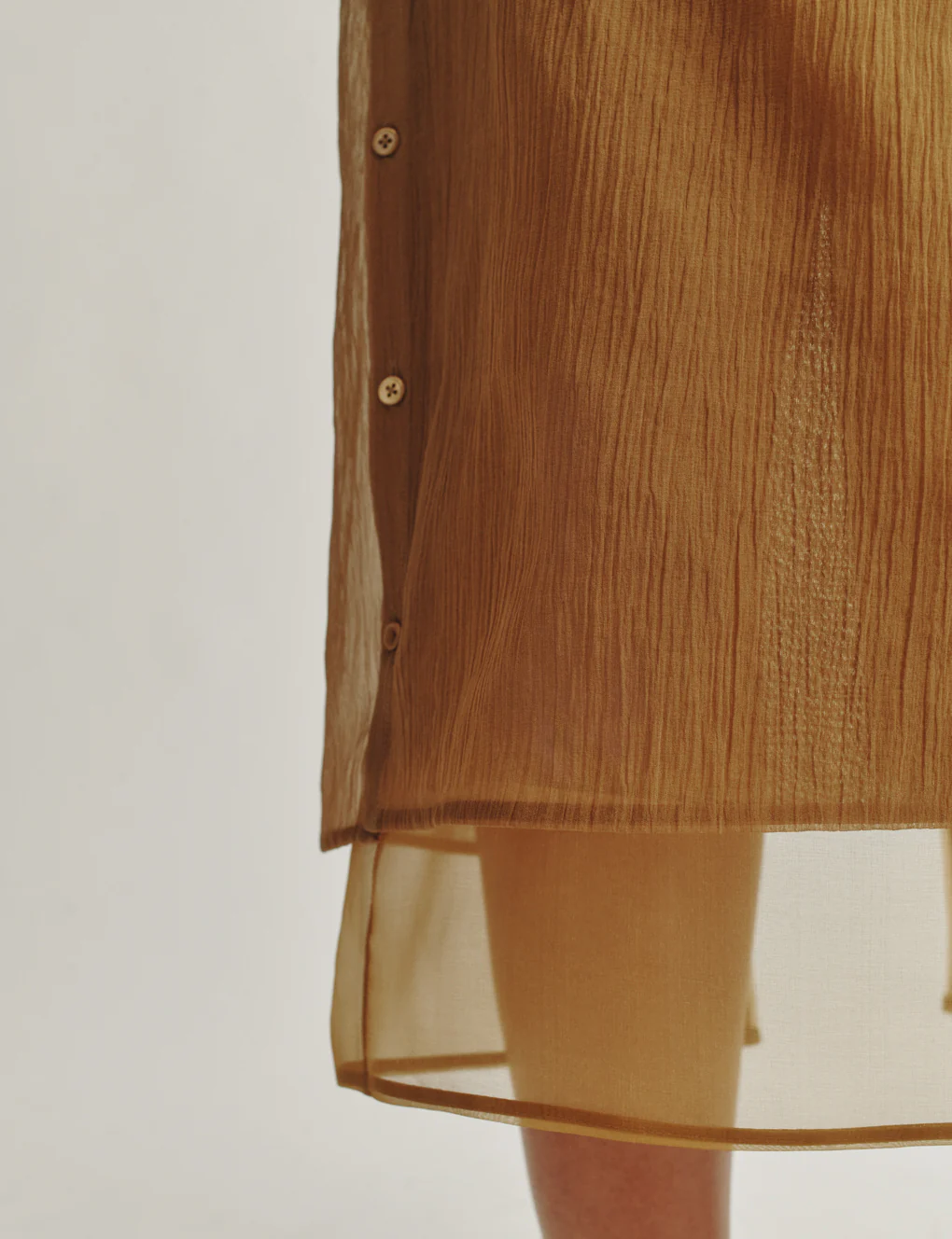 The Sheer Overlay Skirt in Starched Chiffon 5 The Sheer Overlay Skirt in Starched Chiffon