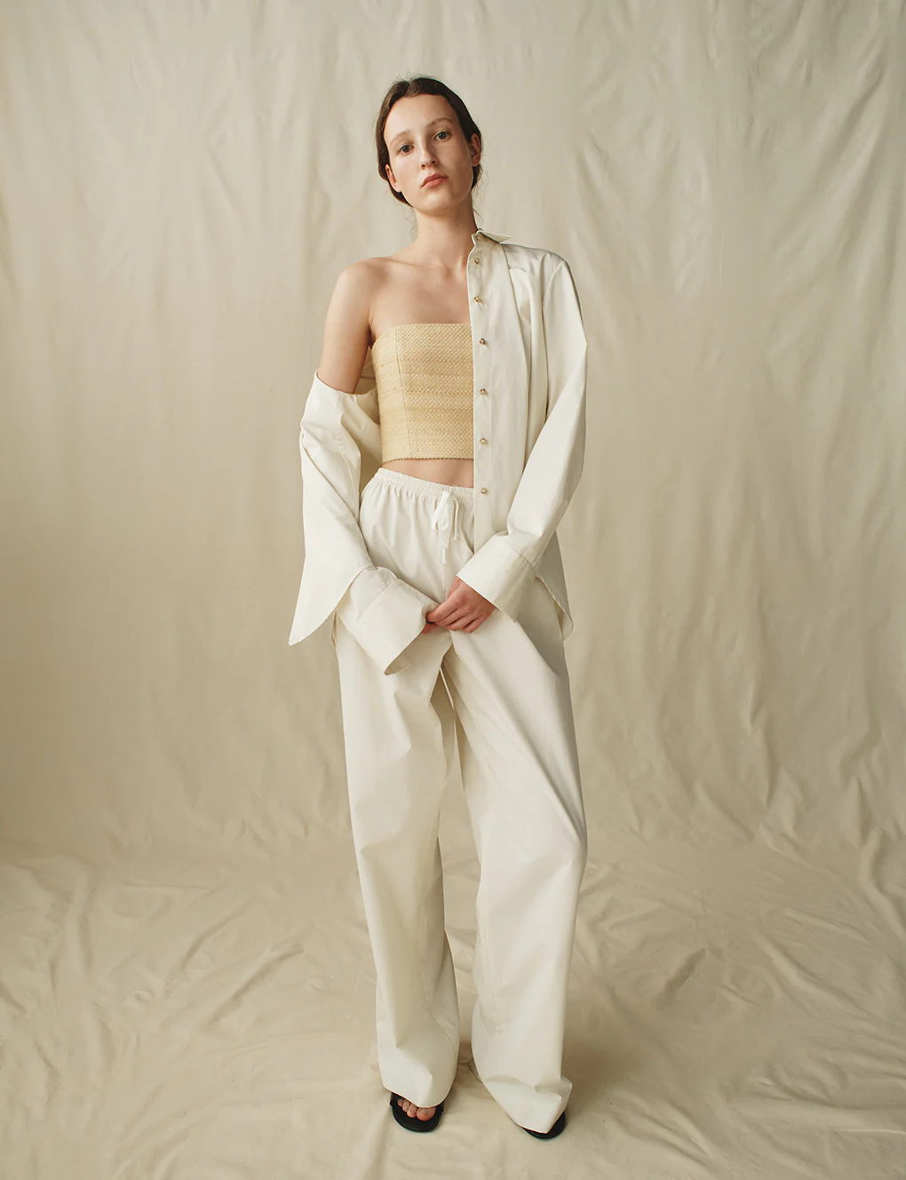 The Slouch Pants in Cotton Poplin