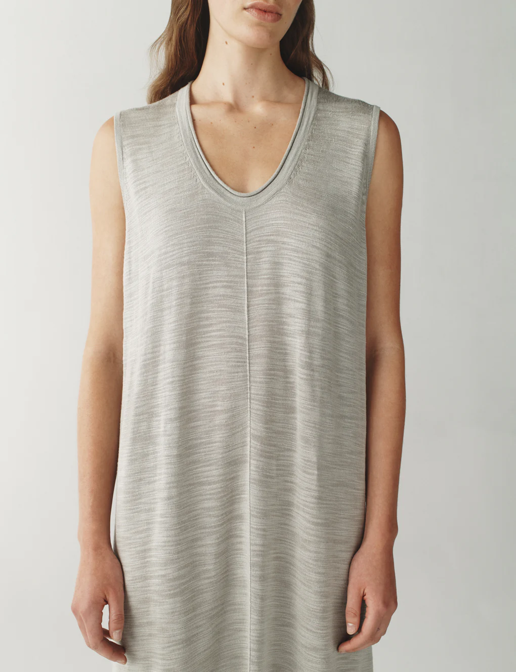 The Strata Dress in Striated Silk