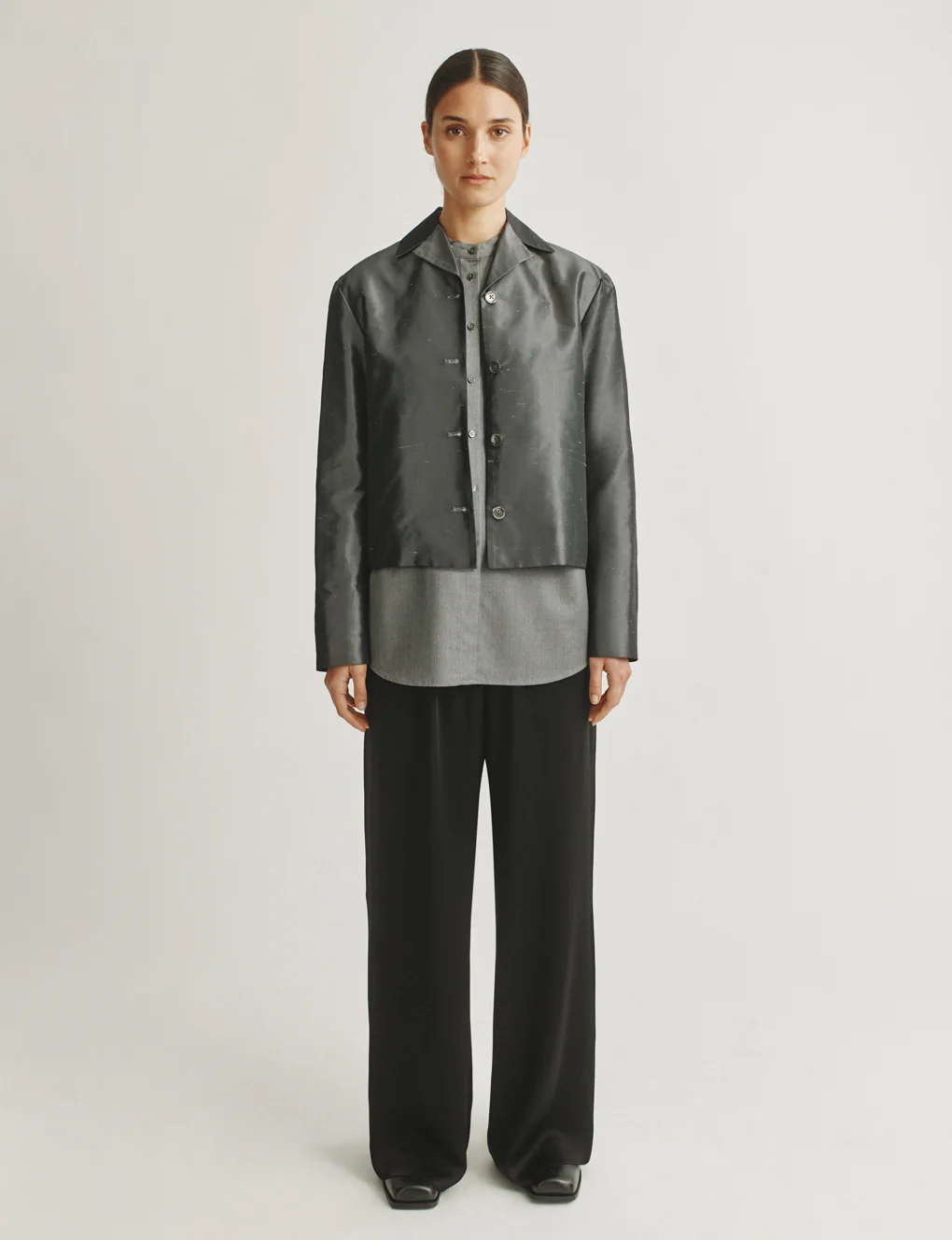 The Barrett Jacket In Silk Shantung