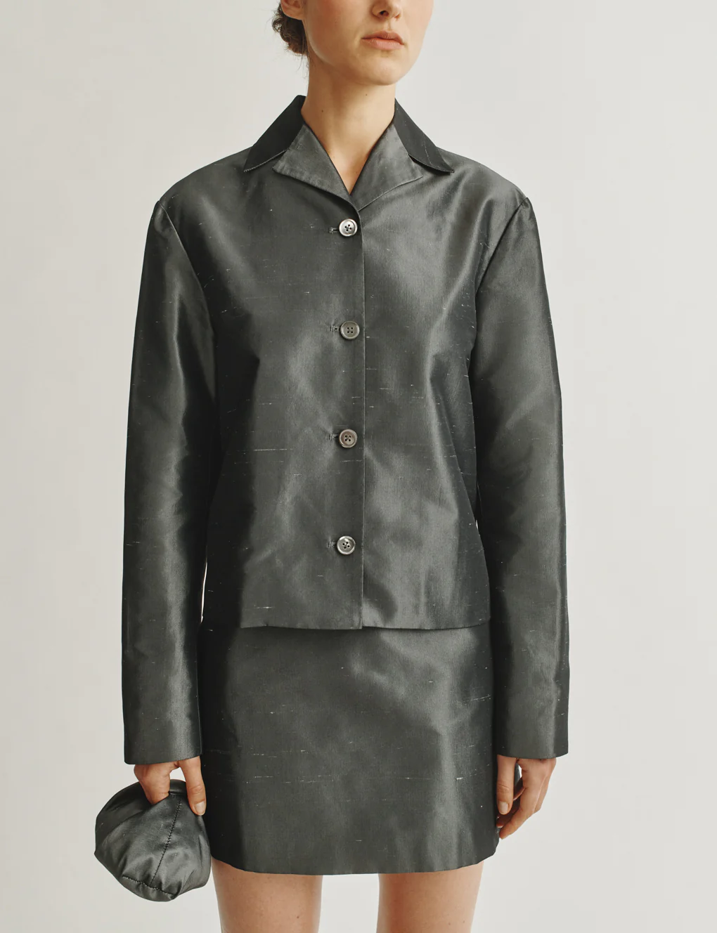 The Barrett Jacket In Silk Shantung